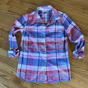 Old Navy Classic Plaid Shirt S Small